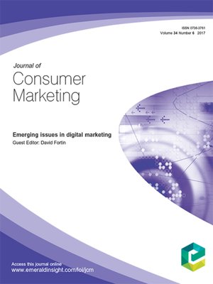 cover image of Journal of Consumer Marketing, Volume 34, Number 6